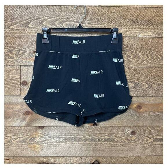 Nike Air Casual Shorts Black Size Small Nike Air Logo throughout - Picture 7 of 7